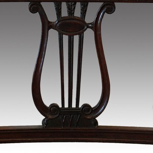Set of 12 Regency mahogany dining chairs lyre splat