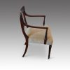 Set of 12 Regency mahogany dining chairs side view armchair