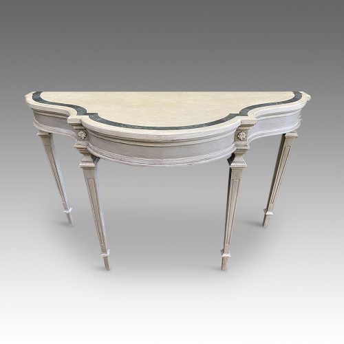Simulated marble console