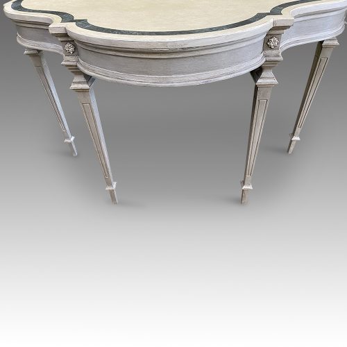 Simulated marble console front