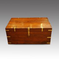Victorian brass bound military chest