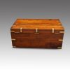 Victorian brass bound military chest rear view