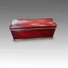 Victorian leather ottoman