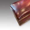 Victorian leather ottoman corner
