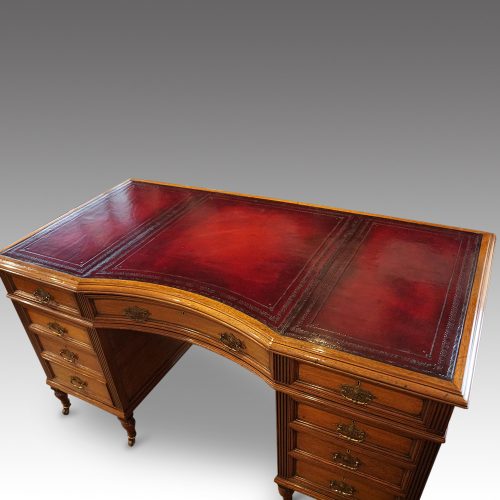 Victorian walnut partners desk top