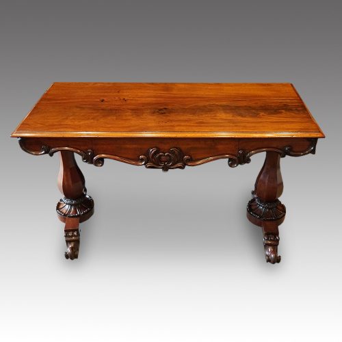 William IV mahogany library table