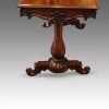 William IV mahogany library table end support