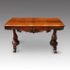 William IV mahogany library table front