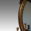 Antique gilt oval mirror border