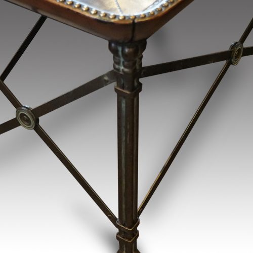 Bronzed coffee table leg