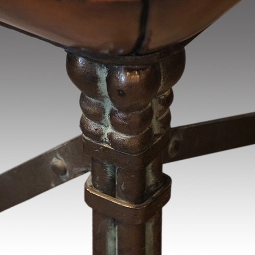 Bronzed coffee table leg detail