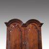 Queen Anne walnut bureau bookcase top
