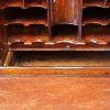 Queen Anne walnut bureau bookcase well