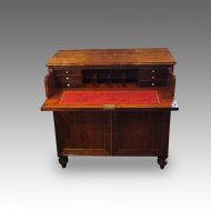 Regency brass inlaid secretaire chiffonier