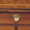 Regency brass inlaid secretaire chiffonier gilt handles