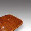 Regency style mahogany twin pillar dining table end