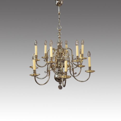 Silver plated chandelier