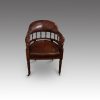 Victorian leather desk chair front