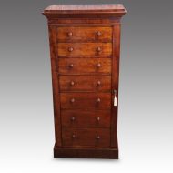 Victorian mahogany Wellington chest
