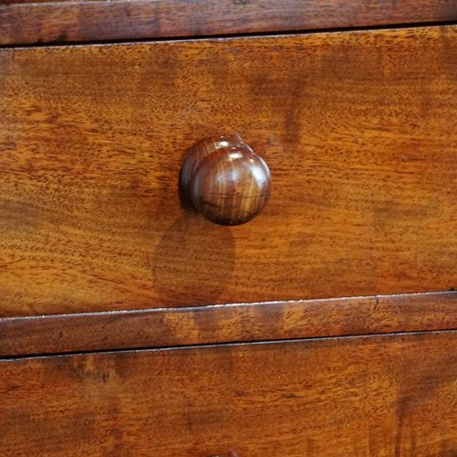 Victorian mahogany Wellington chest handle