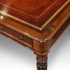 Victorian mahogany library table rounded corner
