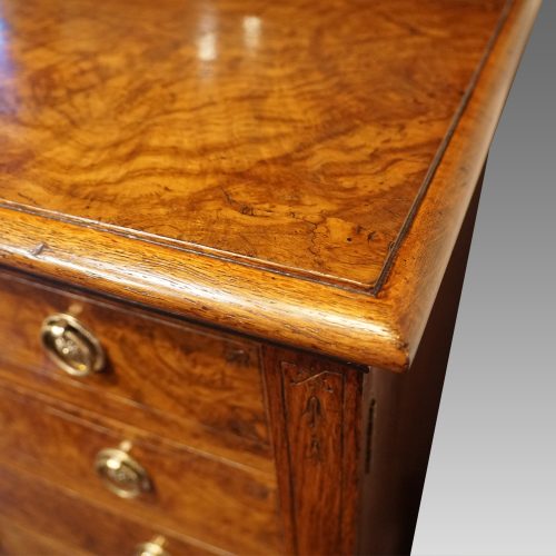Victorian pollard oak Wellington chest corner