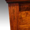 Victorian pollard oak Wellington chest etching detail