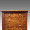 Victorian pollard oak Wellington chest top drawers