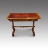 Victorian walnut small library table front