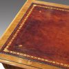 Victorian walnut small library table tooling
