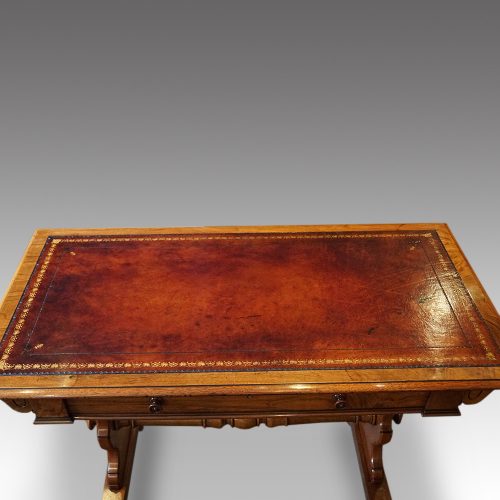 Victorian walnut small library table top