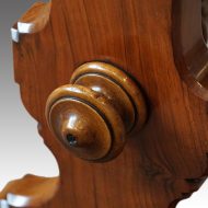 Victorian walnut small library table turning