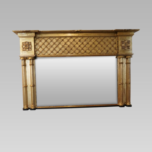 19thc. gilt overmantle mirror