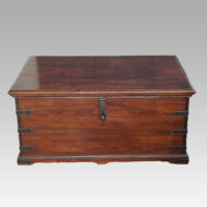 Antique teak merchants chest