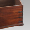 Antique teak merchants chest corner