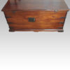 Antique teak merchants chest old repair to back