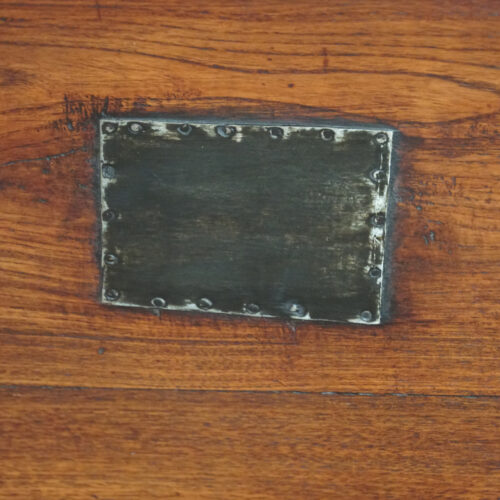 Antique teak merchants chest