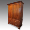 George III mahogany cupboard press