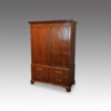 George III mahogany cupboard press front