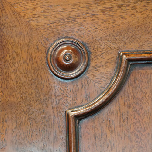 George III mahogany cupboard press moulding