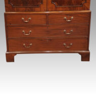 George III mahogany linen press base
