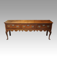 Georgian oak cabriole leg dresser base