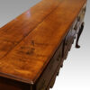 Georgian oak cabriole leg dresser base 2 plank top
