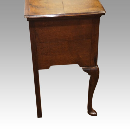 Georgian oak cabriole leg dresser base end
