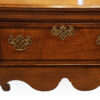 Georgian oak cabriole leg dresser base escutcheon
