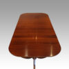 Georgian style mahogany twin pedestal dining table end detail