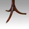 Georgian style mahogany twin pedestal dining table splay legs