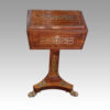 Regency brass inlaid rosewood work table