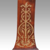 Regency brass inlaid rosewood work table column