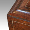 Regency brass inlaid rosewood work table corner